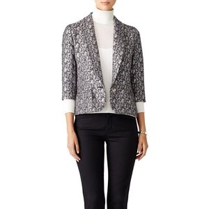 Paper Crown Silver Jacquard Blazer size S